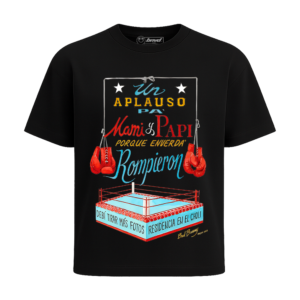 PLAYERA UN APLAUSO PA MAMI Y PAPI FRONTAL