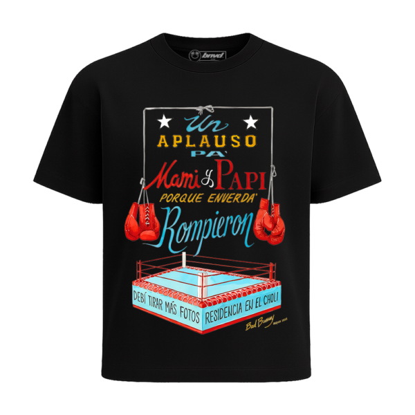 PLAYERA UN APLAUSO PA MAMI Y PAPI FRONTAL