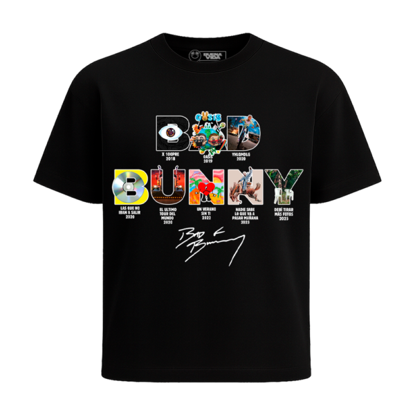 PLAYERA LETRAS ALBUMES BAD BUNNY
