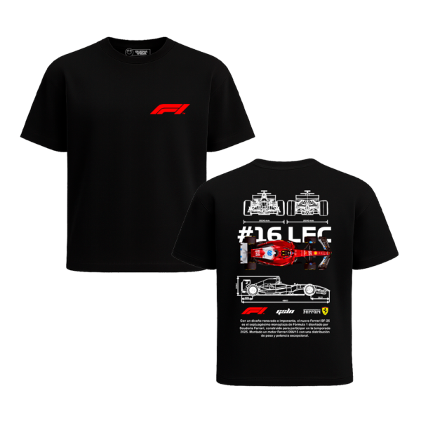 PLAYERA F1 CHARLES LECLERC FERRARI SF-25